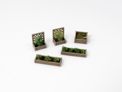N - Wooden flower beds